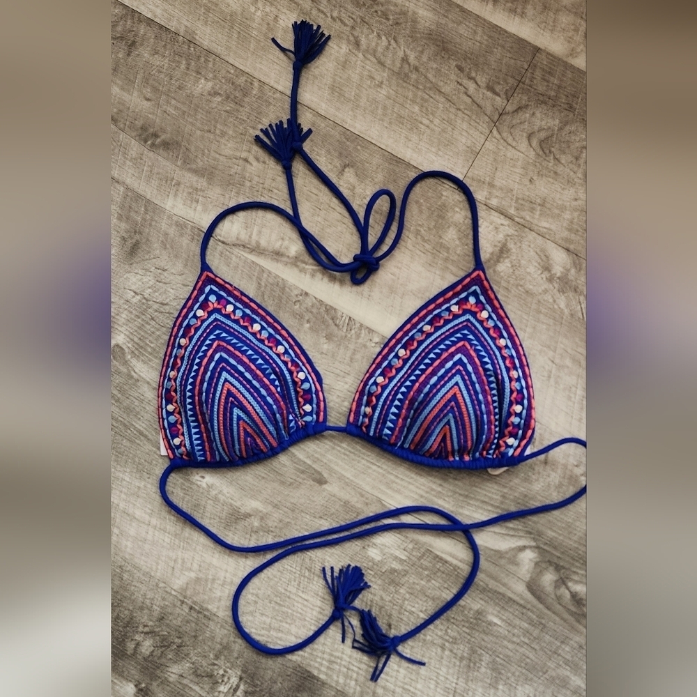 American Eagle Outfitters Royal Blue Bikini Top